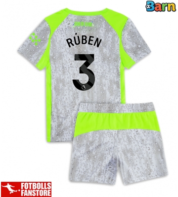 Manchester City Ruben Dias #3 Tredje Tröja Barn 2025-26 Kortärmad (+ Korta byxor)